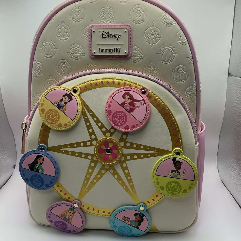 Loungefly Disney Princess Backpack - Pink and Cream New With Tags